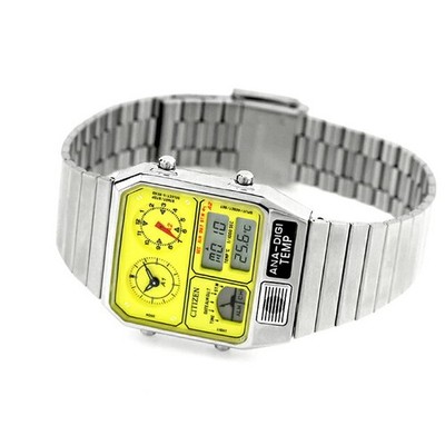 CITIZEN Record Label Playground Edition JG2170-59Y Yellow Dial Ana