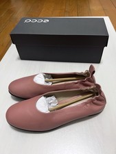 Ecco Ballet Flats Womens 7.5 M Rose Leather Anine Classic Slip On Comfort Shoes