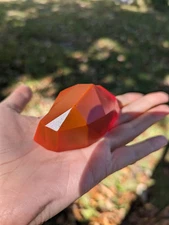 Wide Red Crystal Resin Crystal Cosplay Gem TTRPG Prop GM Gifts Gifts for N