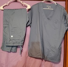 Butter-soft Stretch Blue XL Scrubs Set