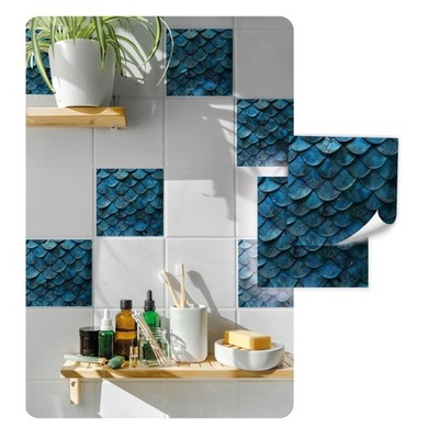 Fliesenaufkleber Set Aufkleber Folie Selbstklebend Bad Y074-11 Dragon scale