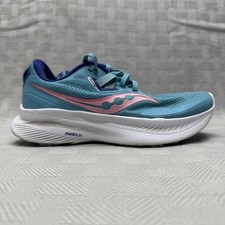 Saucony Shoes Womens Size 7 Blue Teal Ride 15 Running Mesh PWRRUN S10684-91