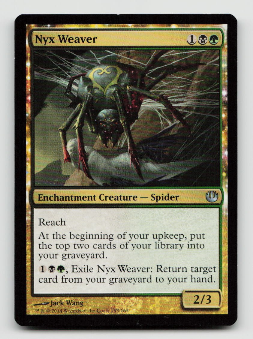 Nyx Weaver 153 Uncommon Journey Into Nyx Magic: The Gathering Lightly Played