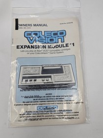 Colecovision Console Lot Module 1 & 2 + 20 Games W/ Case + Manuals Tested Works