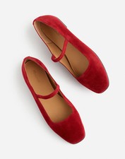 Madewell The Greta Ballet Flat in Ruby Port, Size 7