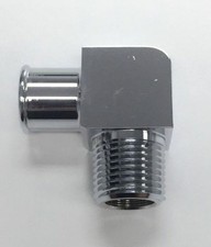 Chrome Aluminum 90 Heater 34 Hose Fitting X 12 Npt