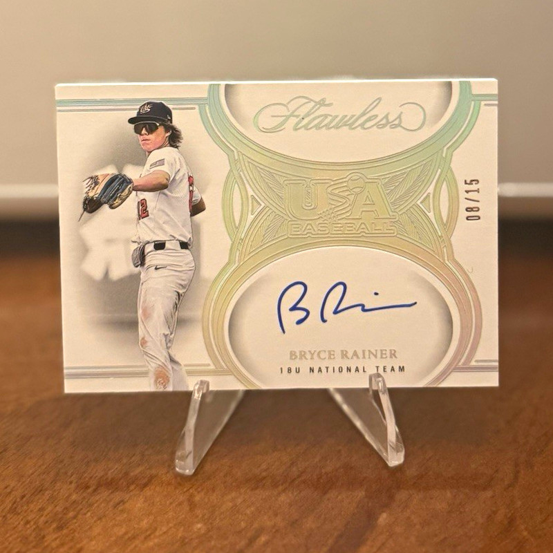 Panini Flawless Baseball 2025 Bryce Rainer Auto USA-BR 08/15