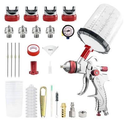 H2008 Series HVLP Air Paint Spray Gun Kit Car Auto Primer 1.4/1.7/2.0/2.5MM