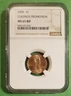2000 (P) 1c Cheerios Promotion MS 65 RD NGC Certified Lincoln Cent