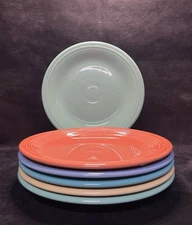 Fiestaware Lead Free 10.5 Dinner Plates Set Of Six Mixed Retired Colors