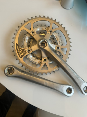 VINTAGE SHIMANO DEORE XT CRANKSET FC-M737 175MM, MTB