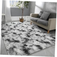 6x9 Large Area Rugs for Living Room, Super Soft 6' x 9' Rectangular Black
