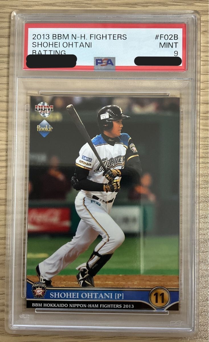 Shohei Ohtani PSA 9 2013 BBM #F02B Rookie Batting N-H Fighters Nippon-Ham