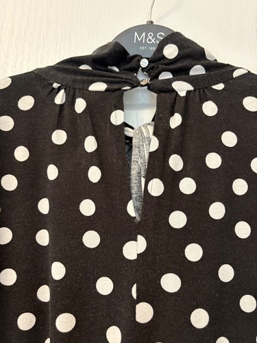 M and Co Spot Print Top Size 16 - Picture 4 of 7