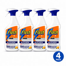 Flash Kitchen Degreaser Cleaning Spray, 800ml Pack of 4 2.81 per litre
