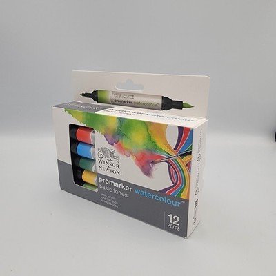 Winsor & Newton Promarker Watercolour 12 pc Basic Tones