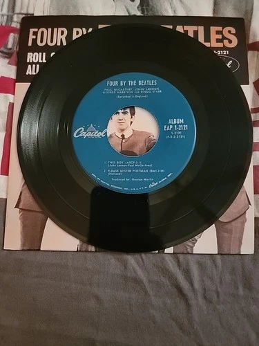 Beatles EP FOUR BY THE BEATLES Capitol EAP 1-2121 Repro Picture Sleeve