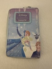 Cartera Loungefly DISNEY Frozen Princesa Castillo Reina Elsa Anna Olaf Cremallera Alrededor