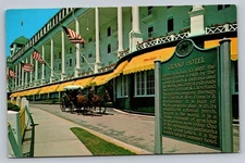 Grand Hotel Mackinac Island Michigan MI Vintage Postcard