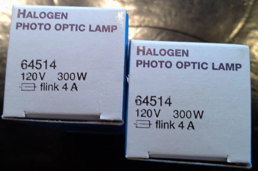 2x CP96 OSRAM 120V 300W ampoule halogene culot G-6,35 Lampe de projecteur - Photo 1/4