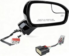 Passenger Side Mirror Assembly for Ford Fusion Sedan 2013-2022 7pin Right Black