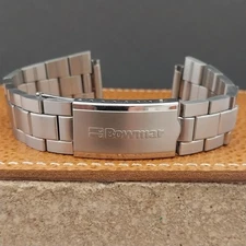 Vintage 18mm Bowmar LED Duchess Stainless Steel Unused Classic 1970s Watch Band