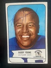 New ListingBuddy Young Autographed 1954 Bowman Football Card #38 Colts Died 1983 CFHOF