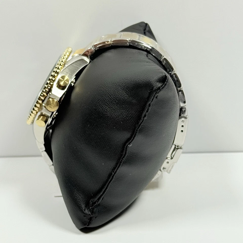 Reloj cronógrafo para hombre Emporio Armani AR11362 esfera azul y pulsera de dos tonos Foto 2 de 4