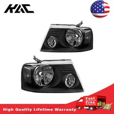 Fit For 2004 Ford F-150 2006-2008 Ford F-150 Headlight Assembly Black Housing