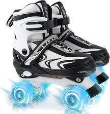 Patines Ruedas Para Ni as Tama o Ajustable Ajuste R pido Cu druple C modo Ligero