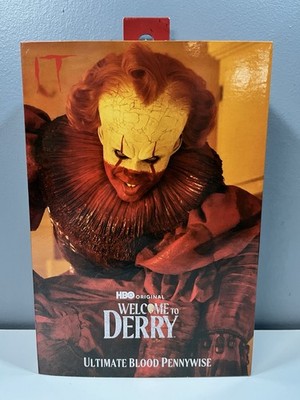 NECA Ultimate IT Blood Soaked Pennywise Welcome To Derry Figure NEW In Box 