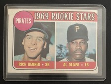 1969 Topps - 1969 Rookie Stars Al Oliver Richie Hebner #82 Rookie Baseball Card. rookie card picture