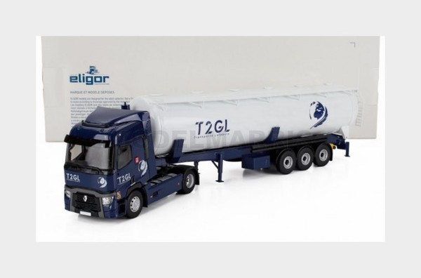 Eligor 118565 Renault - T-Line Tankwagen Lkw T2GL Transports 2021 - Blau Weiß-image