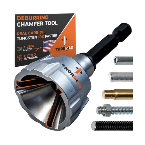 Deburring External Chamfer Tool with Tungsten Carbide Blade, for Thread ...