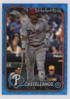 2024 Topps Chrome Logofractor Edition Blue Refractor /150 Nick Castellanos 1s4t