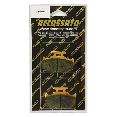 BREMSBELÄGE ACCOSSATO HINTEN FÜR SUZUKI TS 200 R 1990 > 1994 1 PAAR ST