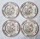 Set of 4 Johnson Brothers INDIAN TREE 9-7/8" Dinner Plates, Green Key (c 1979) — photo 1