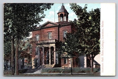 Postcard ME Hathron Hall Bates College Lewiston Maine 2AZ10