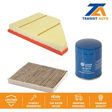 Air Cabin Engine Oil Filters (3 Total) Kit For Chevrolet Cadillac XT5 KFM-104232