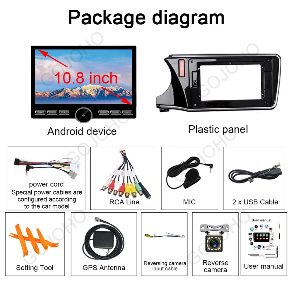 Android 15 For Honda City 2014-2017 Android Car Stereo Carplay Radio Navi BT 64G - Image 3 of 4