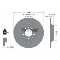 Textar 2X Bremsscheibe Hinten Ø290 Mm Beschichtet FüR Peugeot 407 SW 6E_ 2.0