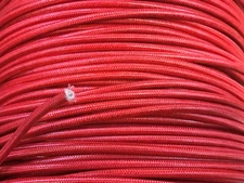 SRML RED 10 AWG 25' FT FIBER GLASS BRAID APPLIANCE HI TEMP WIRE MOTOR LEAD