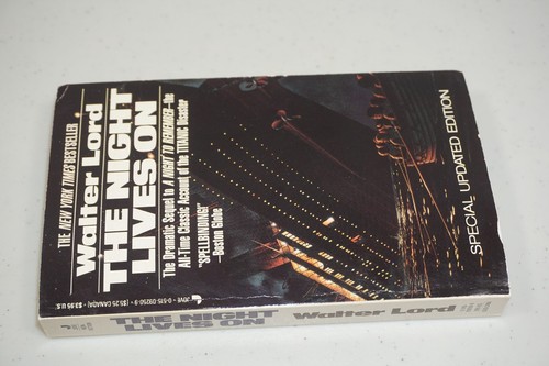 The Night Lives On Walter Lord 1986 First Edition HC & 1st PB Book Set Titanic - Picture 14 of 21
