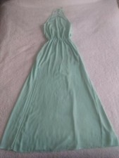 Show Me Your MuMu Maxi Long Dress Halter Size XS Steel Blue 