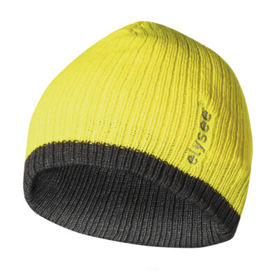 Warme Unisex Wintermütze Mütze Strickmütze 3M Thinsulate Gelb/Schwarz Beanie NEU