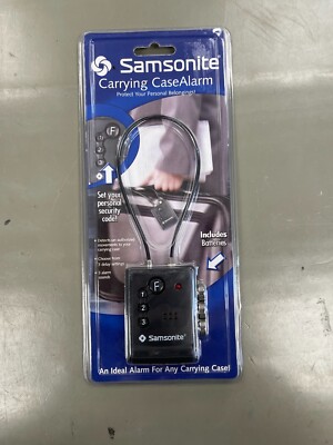 Samsonite Carrying Case Luggage Suitcase Briefcase Alarm - NEW