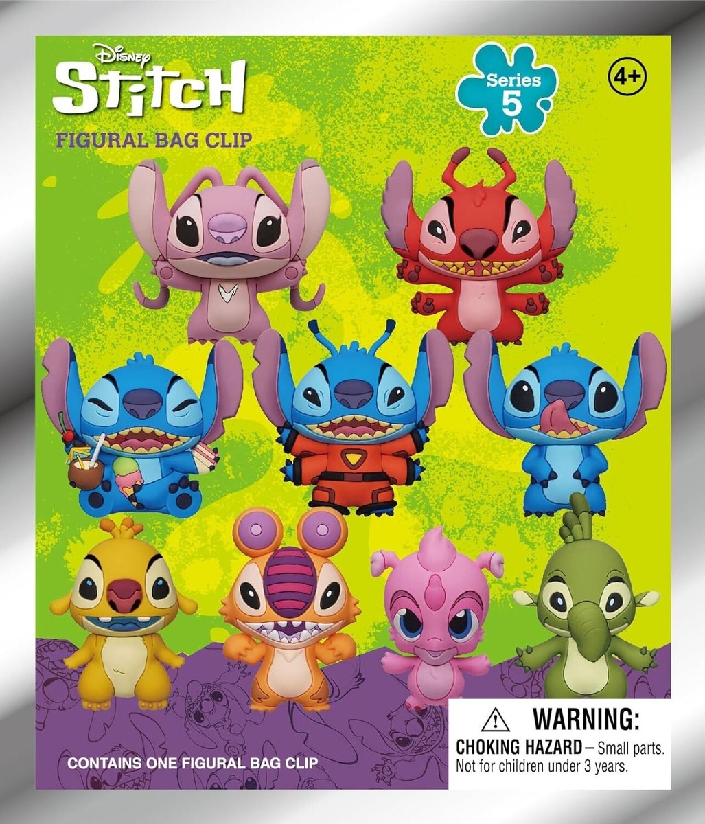 Disney Stitch NEW Stitch Clip in Blind Bag Series 3D Figural