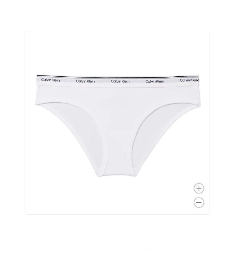 Underwear Women Calvin Klein Bikini 3 Pack Black/Gry/Wht Cotton New XS,S,M,L NEW - Image 4 of 4