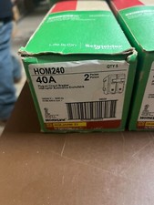 Square D HOM240 (5 PACK) 40A, 2P,  120/240V Circuit Breakers LOT OF 5 NEW IN BOX