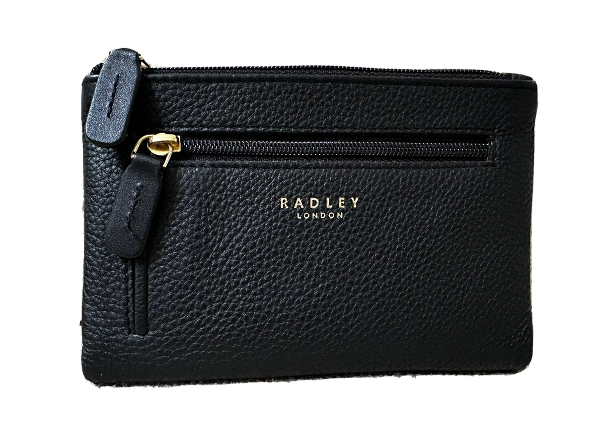 Radley Bifold Purse Black Leather Medium Excellent Condition | eBay